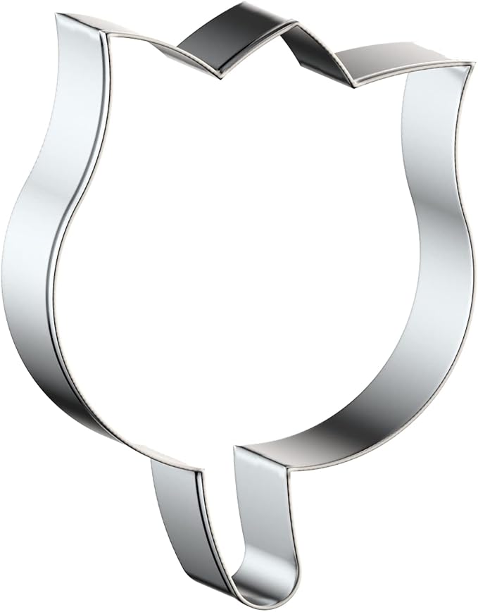 Tulip Flower Cookie Cutter Set Large - 5", 4", 3", 2" - 4 Piece - Stainless Steel