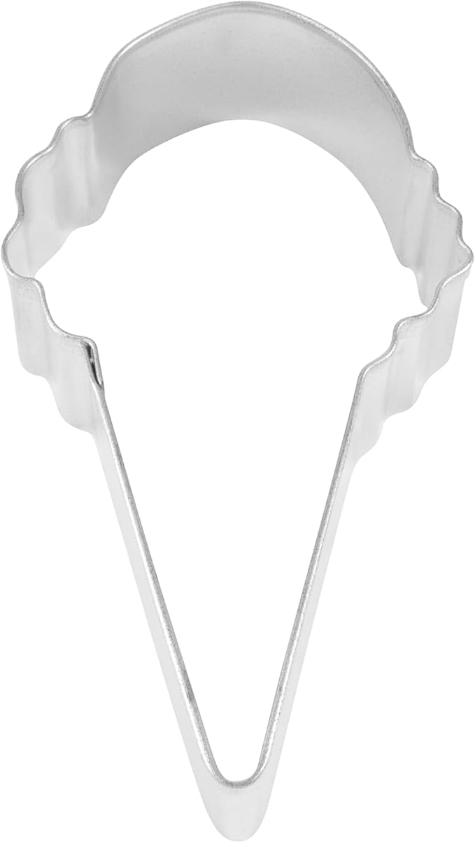R&M Summer Treats Cookie Cutter 5-Piece Gift Set-Includes Ice Cream Cone, Snow Cone, Popsicle, Twin Pop Cookie Cutter with Recipe Card - Steel