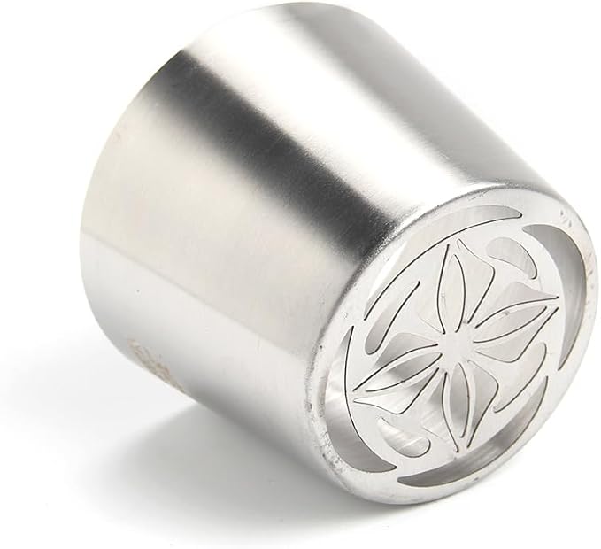 Extra Large Russian Piping Tips - Stainless Steel Flower Nozzles Set for Cake Decorating, Rose & Floral Icing Tips for Cupcakes, Cookies Professional Baking Tools (XXL, Style 66)