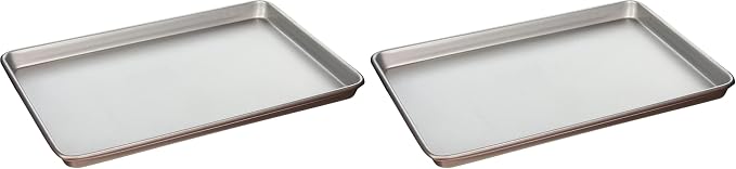 Cuisinart Baking Sheet, 15 Inch Sheet Pan for Baking, Bronze, AMB-15BSBZ (Pack of 2)
