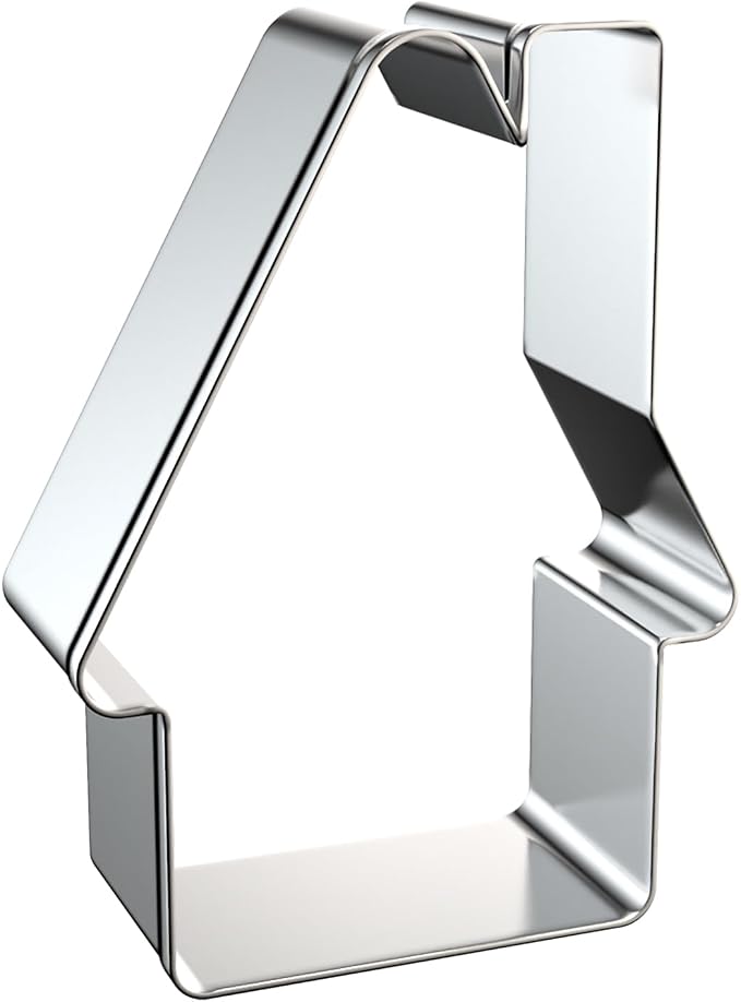 House Cookie Cutter Set for Baking Assorted Sizes Large Small Mini, 5/4/3/2 inch, 4 Piece, Stainless Steel