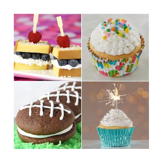 Cake Mate Decorating Icing Red, White & Blue Bundle – Great for Decorating Cakes, Cookies & More | Valentines Decorating, Holidays (three 8oz Pouches)
