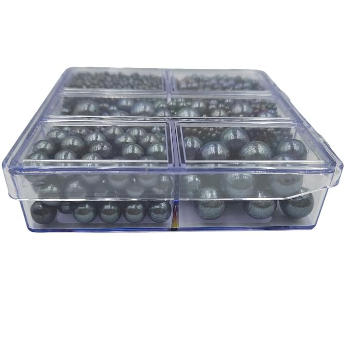 Black Pearl Sprinkles for Baking, 4 Sizes Mix Size, Edible Pearls for Cupcake Topper, Ice Cream, Cookie, Donuts, Cake Decorating (2mm, 4mm, 7mm, 10mm)