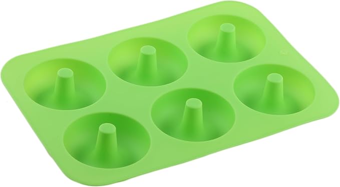 6 Cavity Donut Silicone Chocolate Molds Doughnut Pan Mold For Chocolate Candy Set Of 2