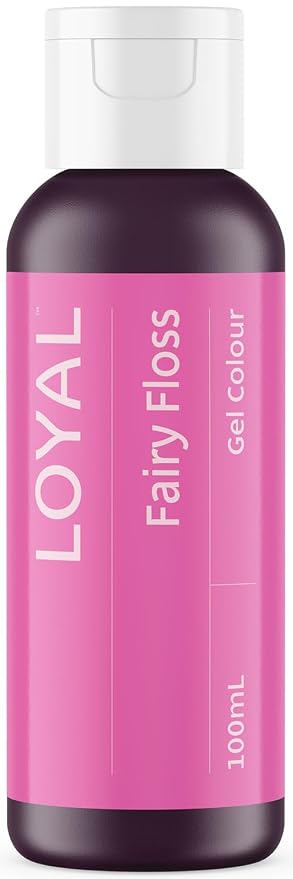 Loyal Gel Food Coloring | Vibrant Color for Buttercream, Fondant, Royal Icing, Gum Paste, Marzipan and Cake Batter | Gel-Based Concentrated Food Dye -100ml Fairy Floss