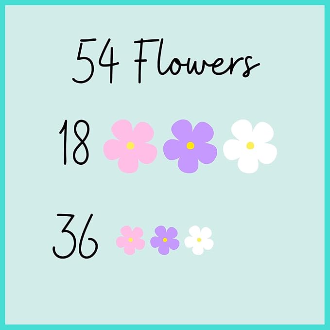 Royal Icing Blossoms | Mini Edible Flowers | Edible Roses | White Wedding Flowers | Cake Sprinkles | Bulk Sprinkle Mix | by Simply Sucré (54 Flowers, Fairy Blossoms)