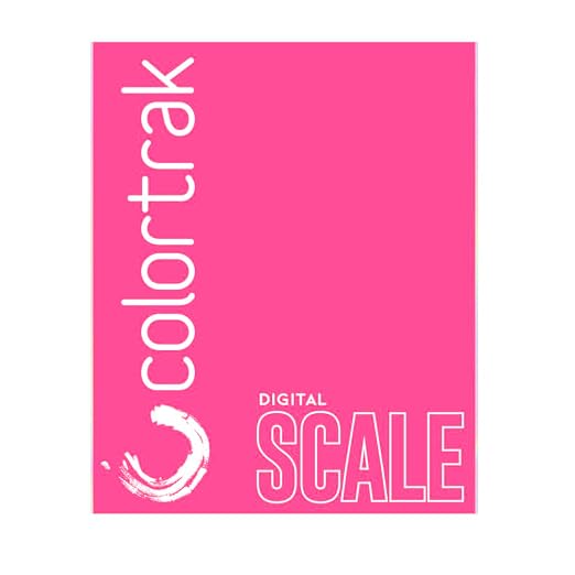 Colortrak Digital Scale, Tempered Glass Scale for Measuring Fits Most Color Trays and Stations, Measures Quantities in lb, oz, ml, g, kg, Sleek 8" x 6.5" Design