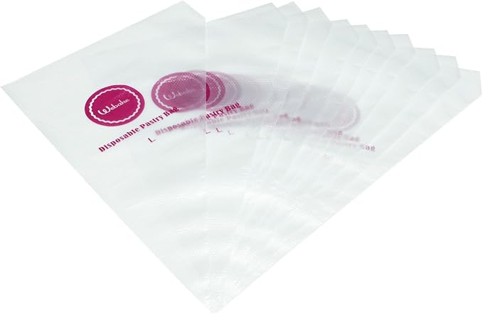 Webake 16 Inch Disposable Pastry Bags - 100pcs Large Icing Piping Bags for All Size Tips Couplers