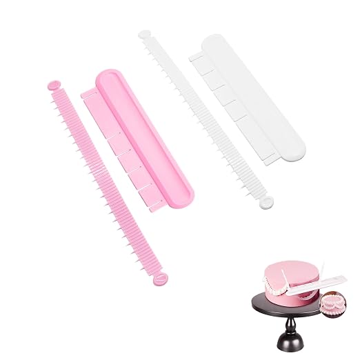 Cake Arch Guide Tool, Cake Arc Ruler and Ruffle Spacing Tool, Cake Swag Marker for Piping, Fondant Icing, Vintage Cake Decorating, 14 Settings for 6 to 10 Inch Cakes