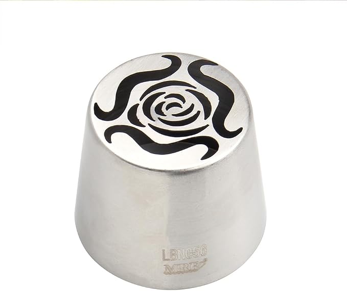 1 Piece Stainless Steel XXL Rosebuds Pattern Russian Icing Tips,Russian Flower Piping Nozzles,Baking Forsting Tools,Cake Decorating Flower Piping Tips