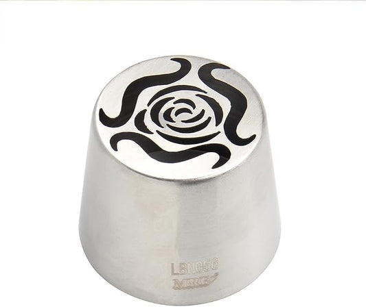 1 Piece Stainless Steel XXL Rosebuds Pattern Russian Icing Tips,Russian Flower Piping Nozzles,Baking Forsting Tools,Cake Decorating Flower Piping Tips