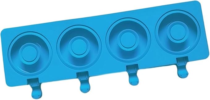 Doughnuts Shape Silicone Mold Ices Stick Cream Tray Cubes Making Tool Cake Candy Easy to Cubes Tray Popsicles Maker Baking Cake