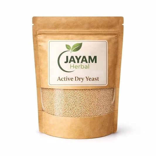 Jayam Herbal Active Dry Yeast – Baker’s Yeast for Bread, Pizza & Dough, Instant Leavening Ingredient, Shelf Stable (500GM)