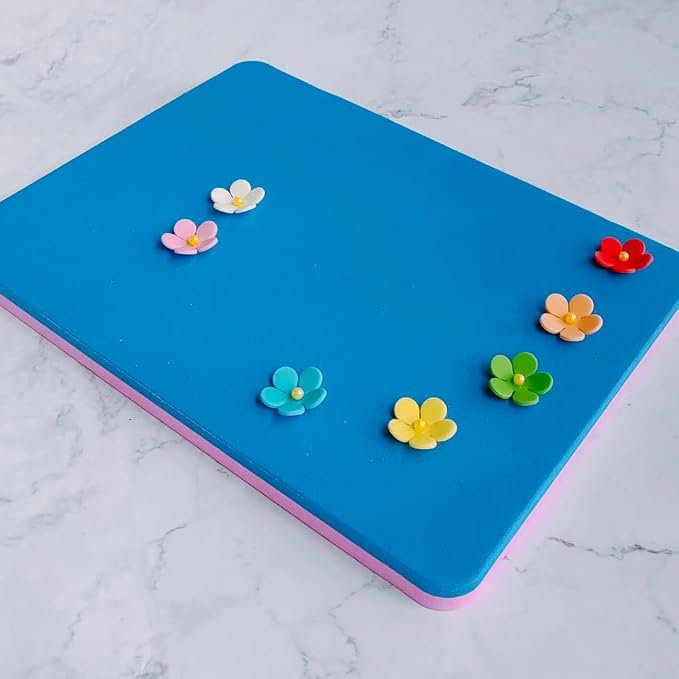 Fondant Flowers Foam Pad Sugarcraft Sponge Mat to Roll/Shape Clay Floral Petals 5 Holes Drying Mat, Fondant Cake Creating/Modeling Tool