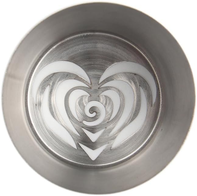 1 Piece Stainless Steel XXL Love Heart Pattern Russian Icing Tips,Marshmallow Craft Piping Nozzles,Pastry Frosting Russian Piping Tips,Flower Frosting Nozzles for Cake Decoration