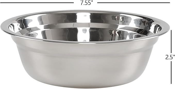 Meal Prep Stainless Steel Mixing Bowl (4-Piece Set) Stainless Steel Nesting Bowls, Home, Refrigerator, and Kitchen Food Storage Organizers Bowl, Heavy Duty, No Lids