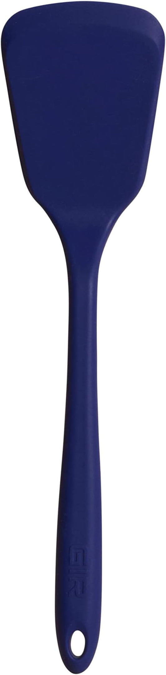 GIR: Get It Right Silicone Turner - Non-Stick Heat Resistant Silicone Spatula Turner for BBQs & Cookouts - Lifts, Flip, and Transfer Food Items - Ultimate Turner - 13IN - Navy