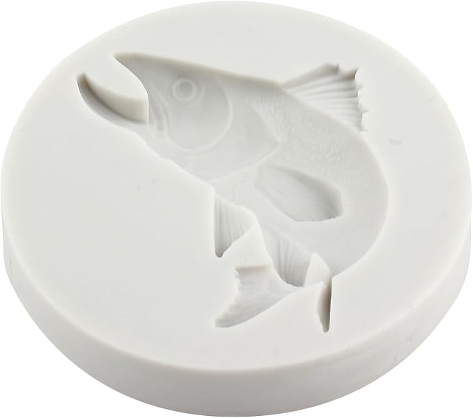 Fish Silicone Molds Tuna Fish Fondant Chocolate Candy Mold For Cake Decoration Cupcake Topper Chocolate Candy Gum Paste Polymer Clay