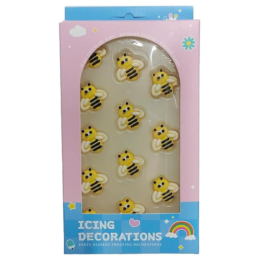 Edible Candy Bee Cake Decorations Dessert Sugar Sprinkles Party Cookie DIY Cake Cupcake Topper Icing Frosting Decoration Holiday Supplies