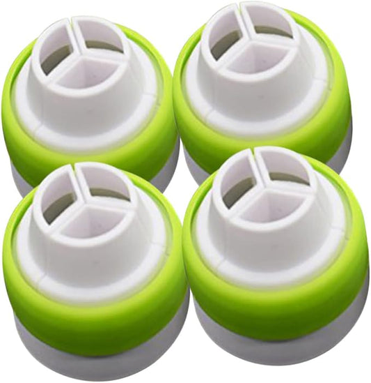 4pcs Large Piping Tip Couplers for Quick Swapping Russian Nozzle Converter for Cake Decorating Compatible Piping Bags