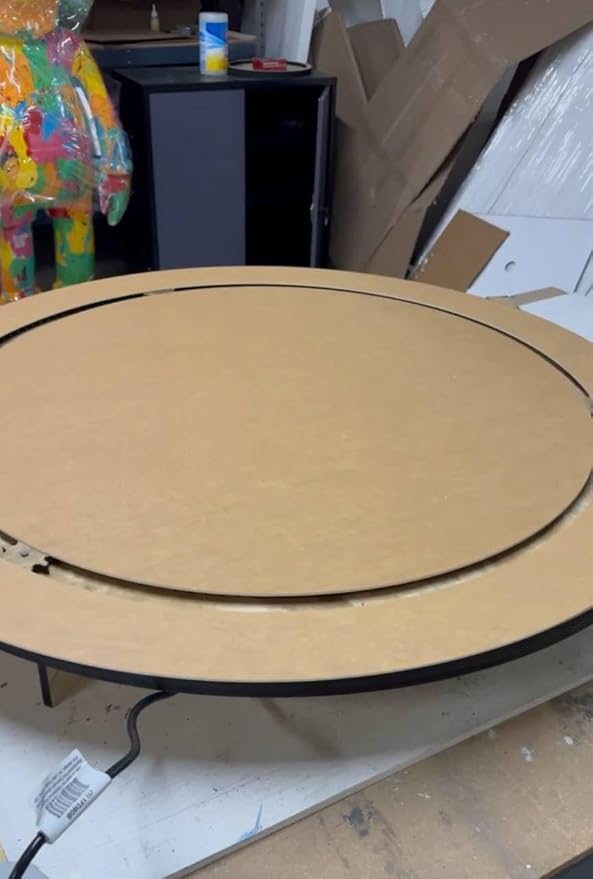 Double Rotating Cake Stand for Big Wedding Cake - 360° Smooth Turntable for Decorating & Display (30 inches)