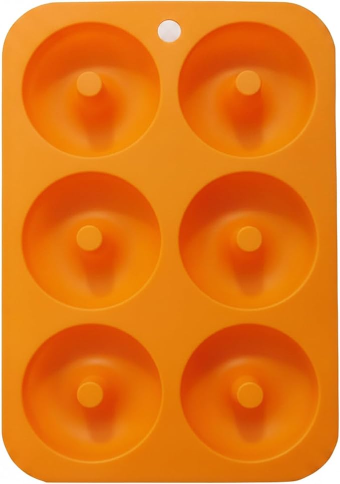 Silicone Donut Pan, 6-Cavity Baking Tray for Oven (1 PC)