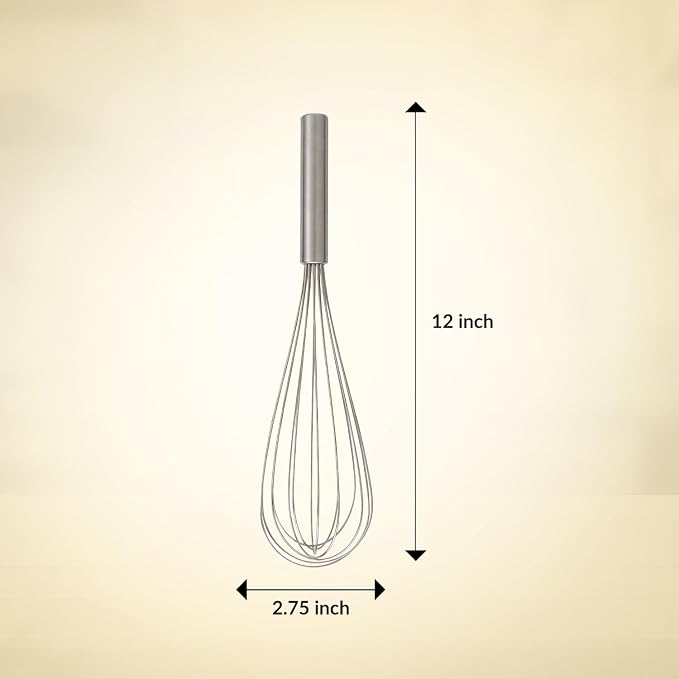 Mrs. Anderson’s Baking Balloon Whisk, Stainless Steel, 12-inches
