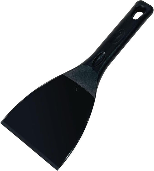 LRui Kitchen Professional Pizza Dough Scraper dough spatula,plastic flexible strip handle dough scraper.(black)