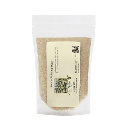 OliveNation Lemon Finishing Sugar - Lemon Infused Sugar for Baking, Edible Decoration, Garnish, 160 oz