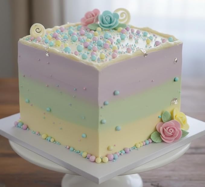 Zali Edible Pearl Sprinkles, Pastel Mix, 26 Colors Mixed Size | Gluten Free, Food Grade, For Cakes, Cupcakes, Cookies, Donuts & Ice Cream, Wedding & Festival Decoration