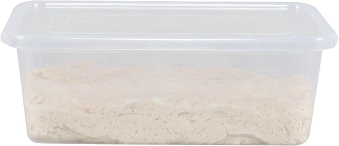4-Pack Proofing Container with 6 L Capacity, Dough Rising Box | Fits Up to 3000 Grams of Dough, for Bread, Sourdough, Pizza