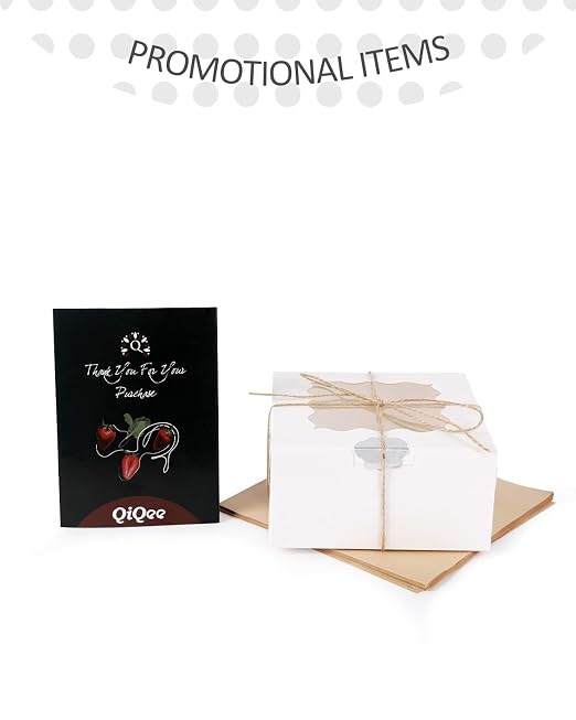 qiqee 140Pcs White Bakery Box with Window 6"×6"×3" Macaron Boxes Small Donut Pastry Boxes for Party Mini Cookie Boxes