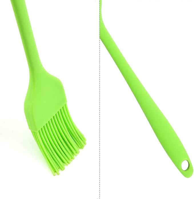 Silicone brush, Oil Brush for BBQ Kitchen Cooking Baking and Grilling (2 PCS,blue&red)