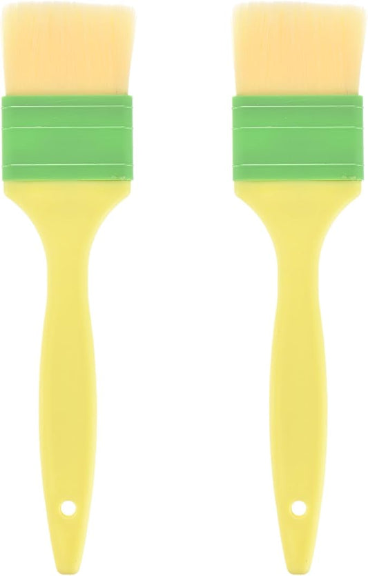 M METERXITY 2-Pack Pastry Brush, Soft Basting Baking BBQ Oil Brush for Cooking/Barbecue/Kitchen [2"]