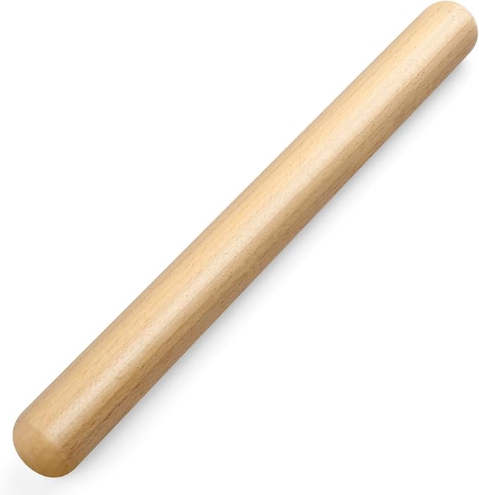 LorisArm 11.5-inch Wooden Rolling Pin for Baking, French Wood Rolling Pin Wood Kitchen Dough Roller for Fondant, Pizza, Pie, Cookie and Pastry