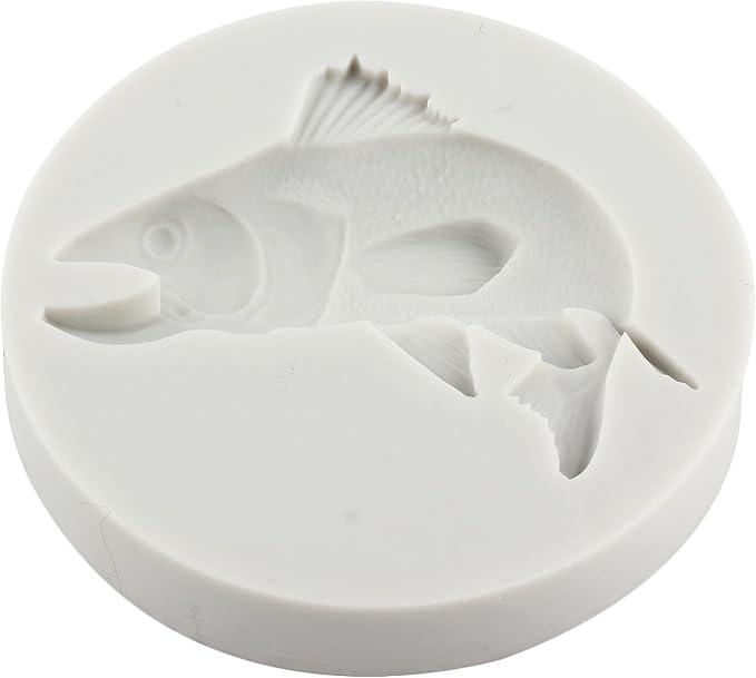 Fish Silicone Molds Tuna Fish Fondant Chocolate Candy Mold For Cake Decoration Cupcake Topper Chocolate Candy Gum Paste Polymer Clay