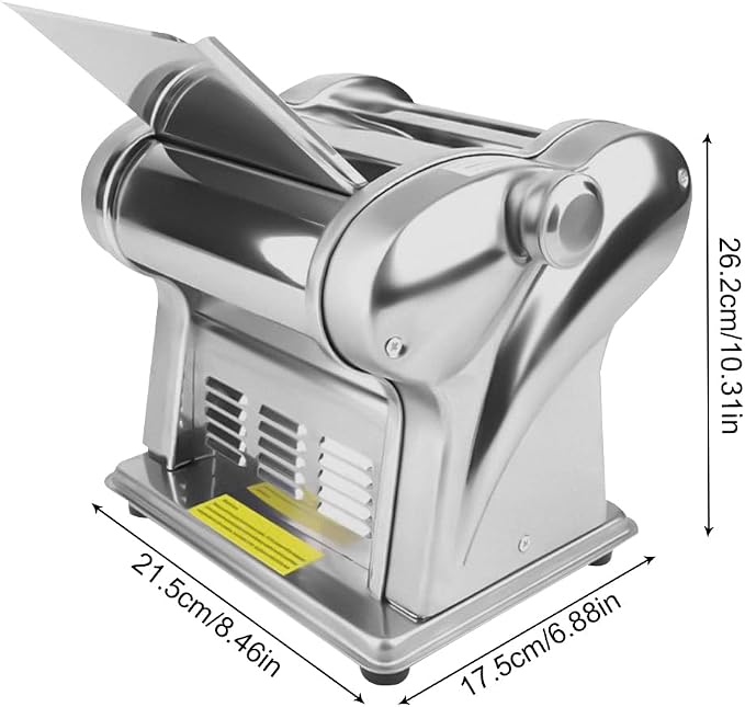 Commercial Electric Dough Roller Sheeter Noodle Pasta Maker Machine Stainless