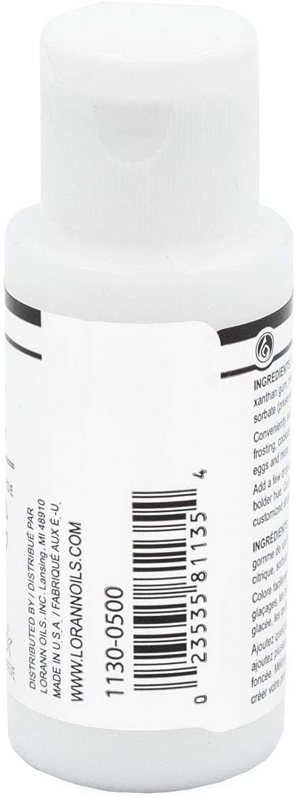 LorAnn White Liquid Food Color, 1 ounce squeeze bottle