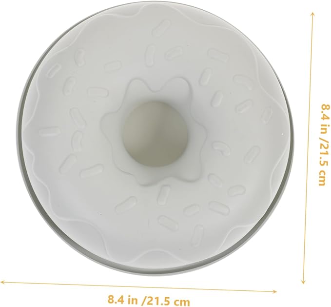 Hemoton 1pc Silicone Doughnut Mold for Baking Non-stick Donut Tray Cake Mould for Easy Baking for Parties and Celebrations