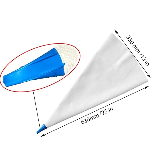 Tile Grout Masonry Mortar Bags Heavy Duty Piping Bags, Grout Bag Cement, Grout Sealer Bag, 13" by 25", 2 Pieces