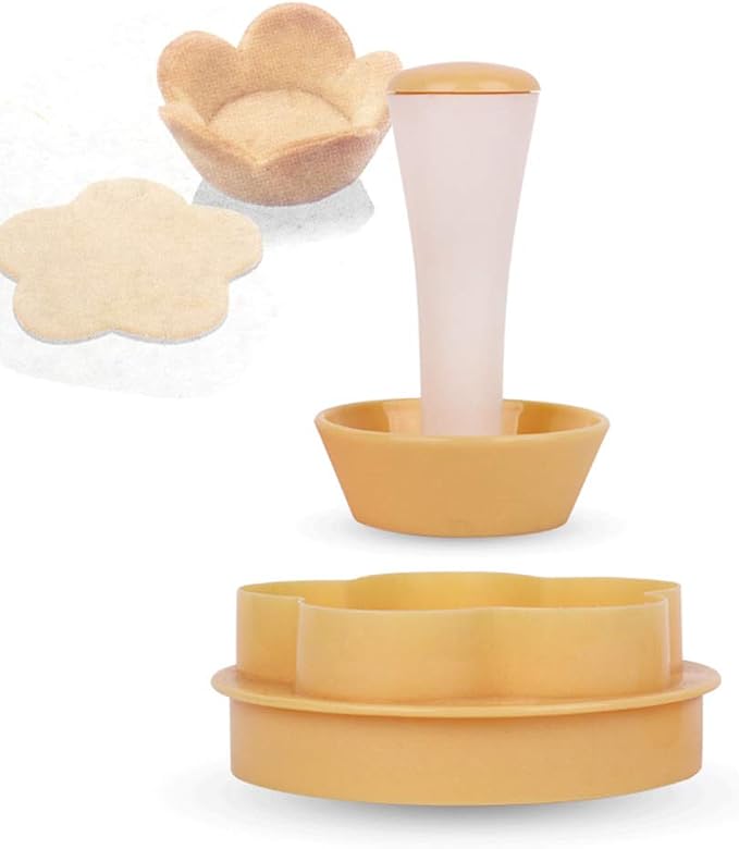 Tartlet Dough Press & Mold Set, Dual-sided Pastry Tamper for Egg Tarts, Pies, Muffin Cups & Cheesecake Pans, Baking Tool for Home Kitchen
