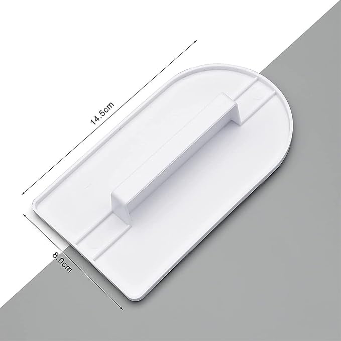 2 Pcs White Plastic Fondant Icing Smoother Polisher Icing Scraper Paddle Tool for Cake Decoration Sculpting and Modeling Tools for Cake Decoration, Scraper Paddle Tool for Cake Decoration