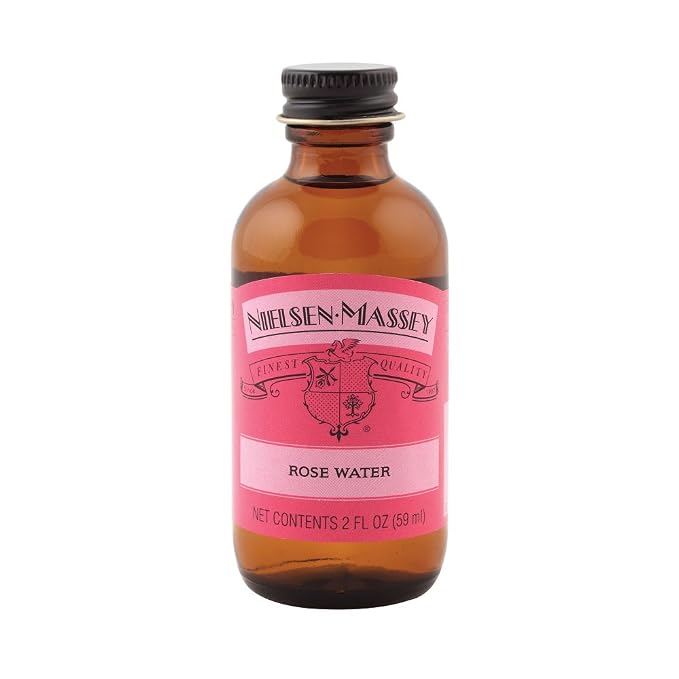 Nielsen-Massey Rose Water for Baking, Cooking and Drinks, 2 Ounce Bottle