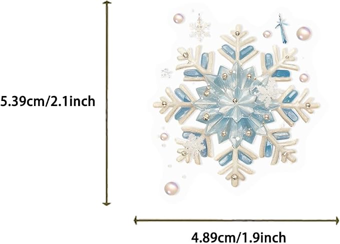 50 Pcs PET Transparent Cartoon Winter Stickers, Waterproof Vinyl Winter-Themed Decals for Laptop Skateboard Luggage, Snowy Scene Stickers Gift for Kids Teens Adults (Winter Day)