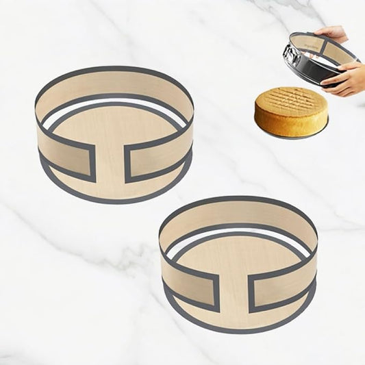 2 Pack Silicone Baking Mat for Springform Pan 9 inch, Prevent Cake from Sticking to Bottom and Side, Cheesecake Pans Protector Mat,Easy Clean & Non Sick