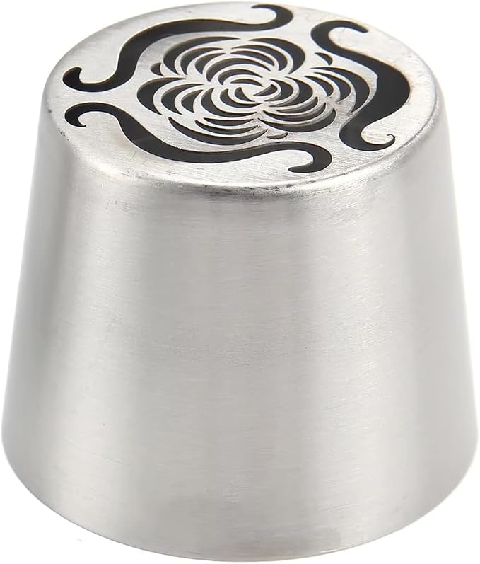 Extra Large Russian Piping Tip - Stainless Steel Floral Icing Nozzle for Cake Decorating Frosting Cream Flower DIY Cookies Cupcakes