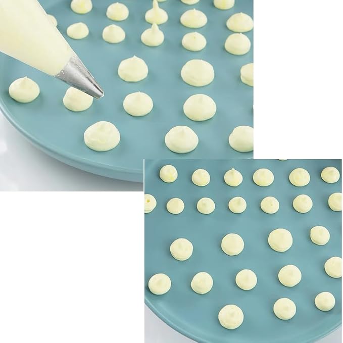 6pcs Round Icing Piping Tips, Standard Size Piping Nozzles Set, Stainless Steel Frosting Piping Kit, Cake Decorating Icing Tips Suitable for Standard Coupler