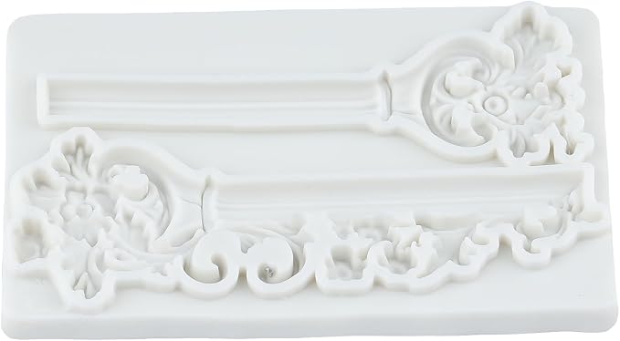 Roman Column Silicone Fondant Mold Baroque Relief Flower Pillars Molds for Cake Decorating Chocolate Cupcake Topper Candy Polymer Clay Gum Paste