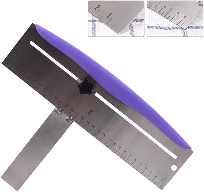 HAKUNA 12 Inch Stainless Steel Cake Scraper,Cake Scraper Smoother,Adjustable Kitchen Frosting Spatula Cake Leveler Tool,Cake Bench Scraper for Mousse,Cheese,Cream Cake Decorating Tools