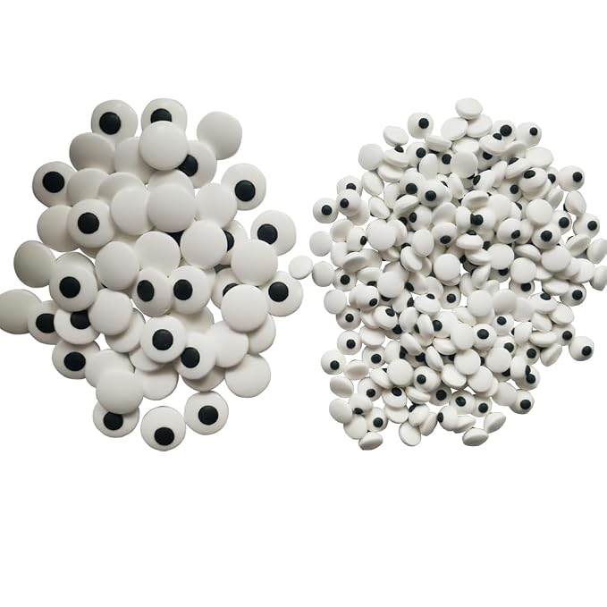 2 Bottles Candy Eyes Eyeballs - Cake Cupcake Toppers - Edible Baking Decorations for Cupcakes, Cakes, Cookies - Halloween, Christmas, Easter, and Edible Art Project Candy 153g/5.4oz(Two Size Mixed)